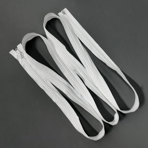 3m #10 Nylon open end zip - White